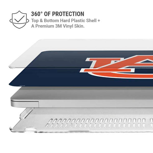 Auburn University Logo Blue MacBook Air 15in (2023-2025) Case plus Skin
